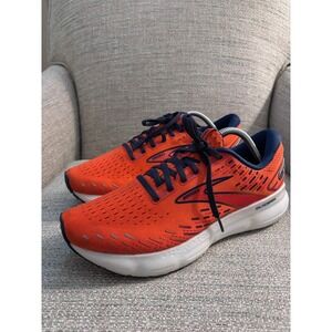 Brooks Glycerin 20 Mens Running Shoes Orange Navy Blue 1103821D843 Size 10